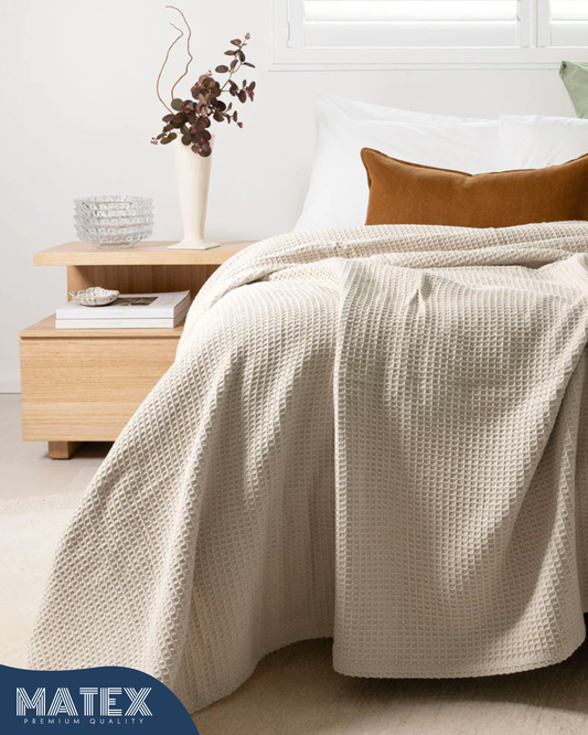 Waffle 100% Cotton Blanket