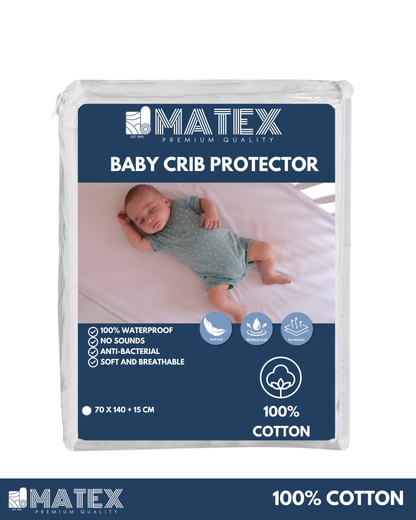 Baby Crib Mattress Protector (Waterproof Bed Sheet)
