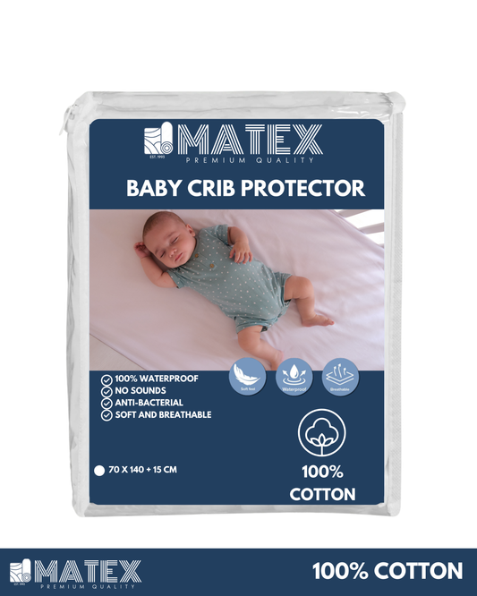 Baby Crib Mattress Protector (Waterproof Bed Sheet)