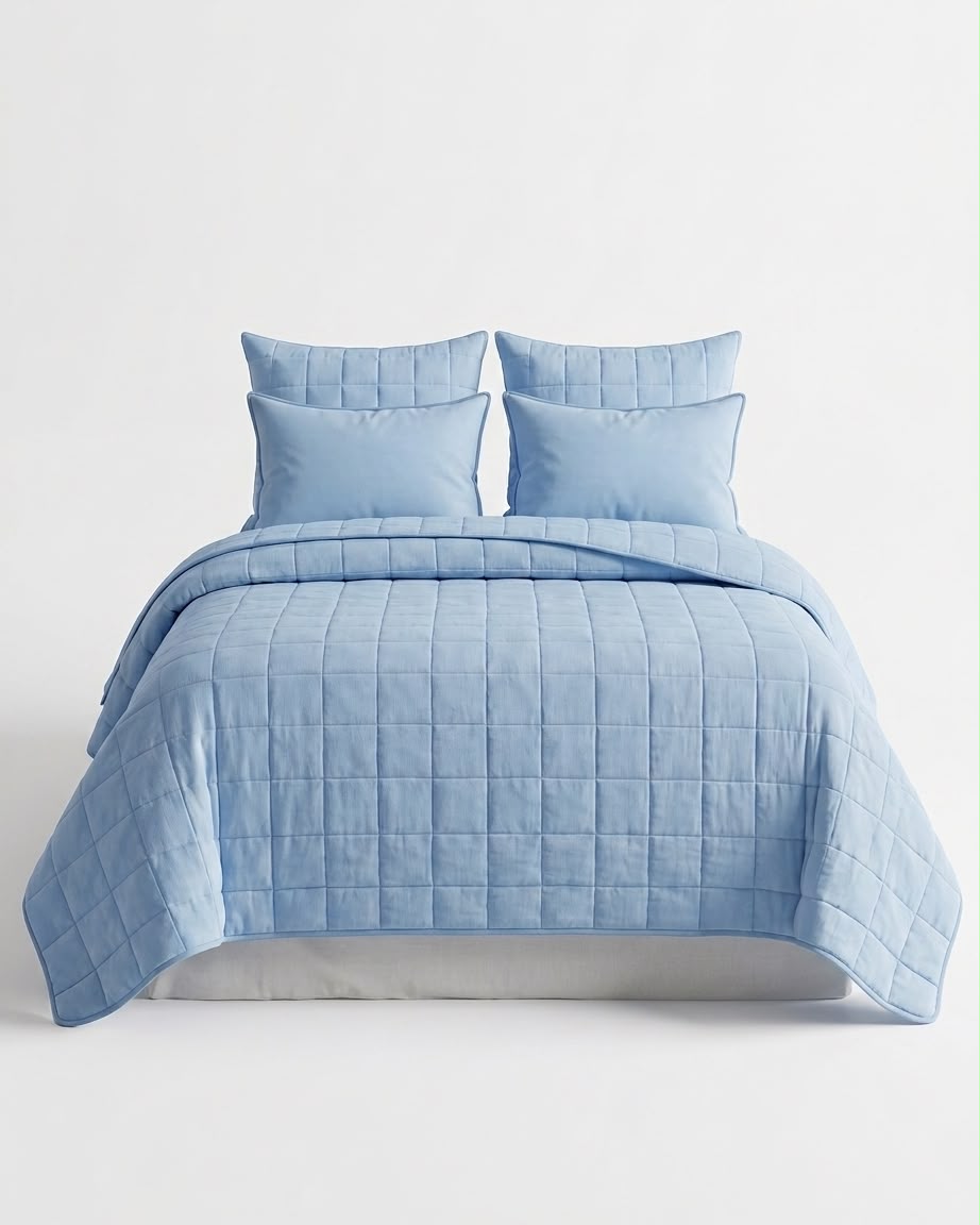 SoftBlend Coverlet –  Blue  (Full Set)