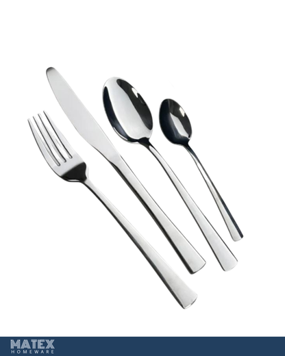 24 Piece Stainless Steel Cutlery Set, Silver