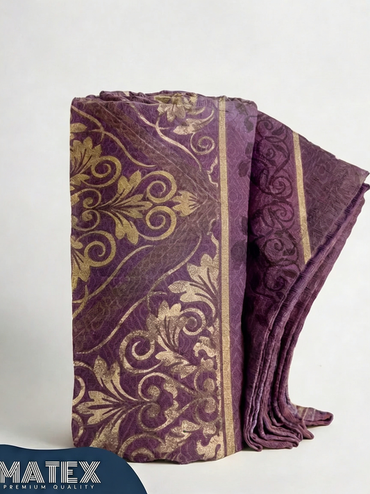 Royal Plum Cotton Piqué Blanket - Limited Edition
