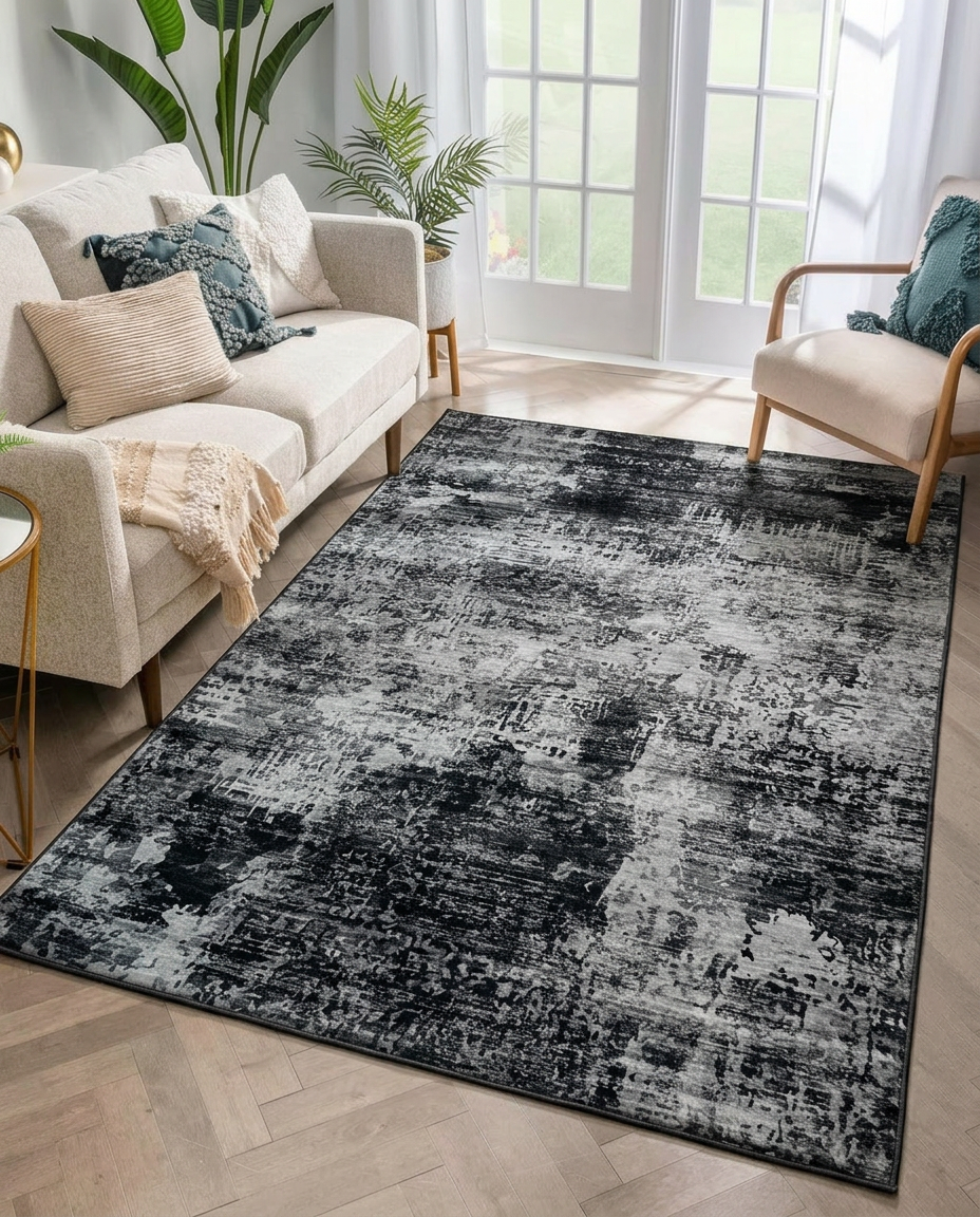 Shadow Mist Printed Soft Rug 160x230cm