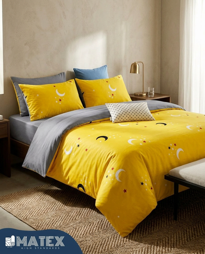 طقم سرير YellowMoon مفرد 130 GSM (3 قطع)