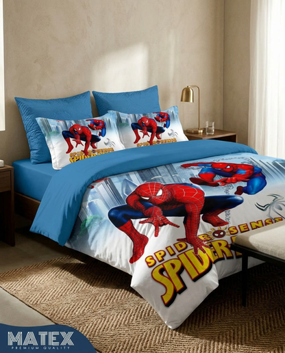 Single size Spidey Bed set 130 GSM (3 pcs)