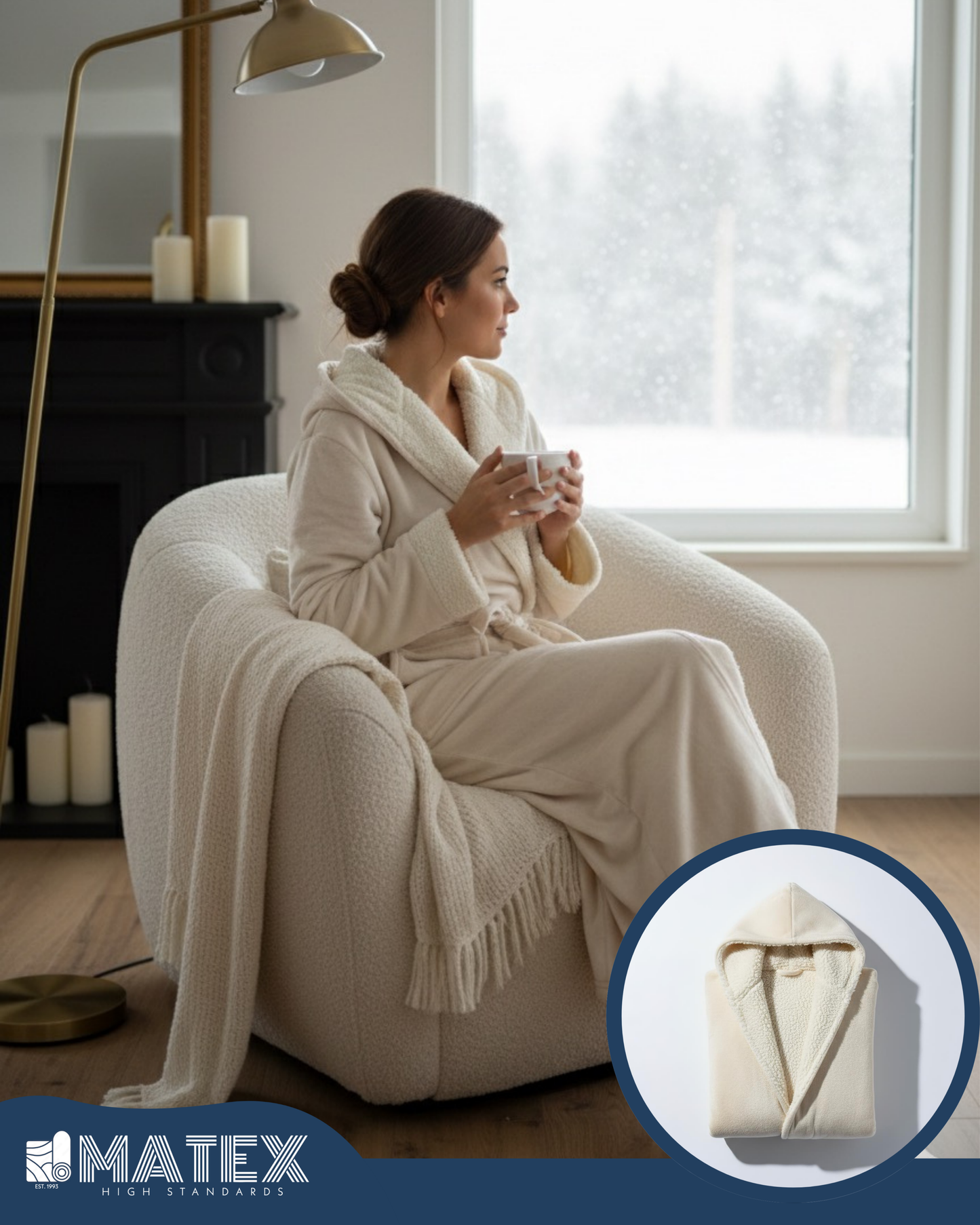 UltraPlush Sherpa Bathrobe Short Robe