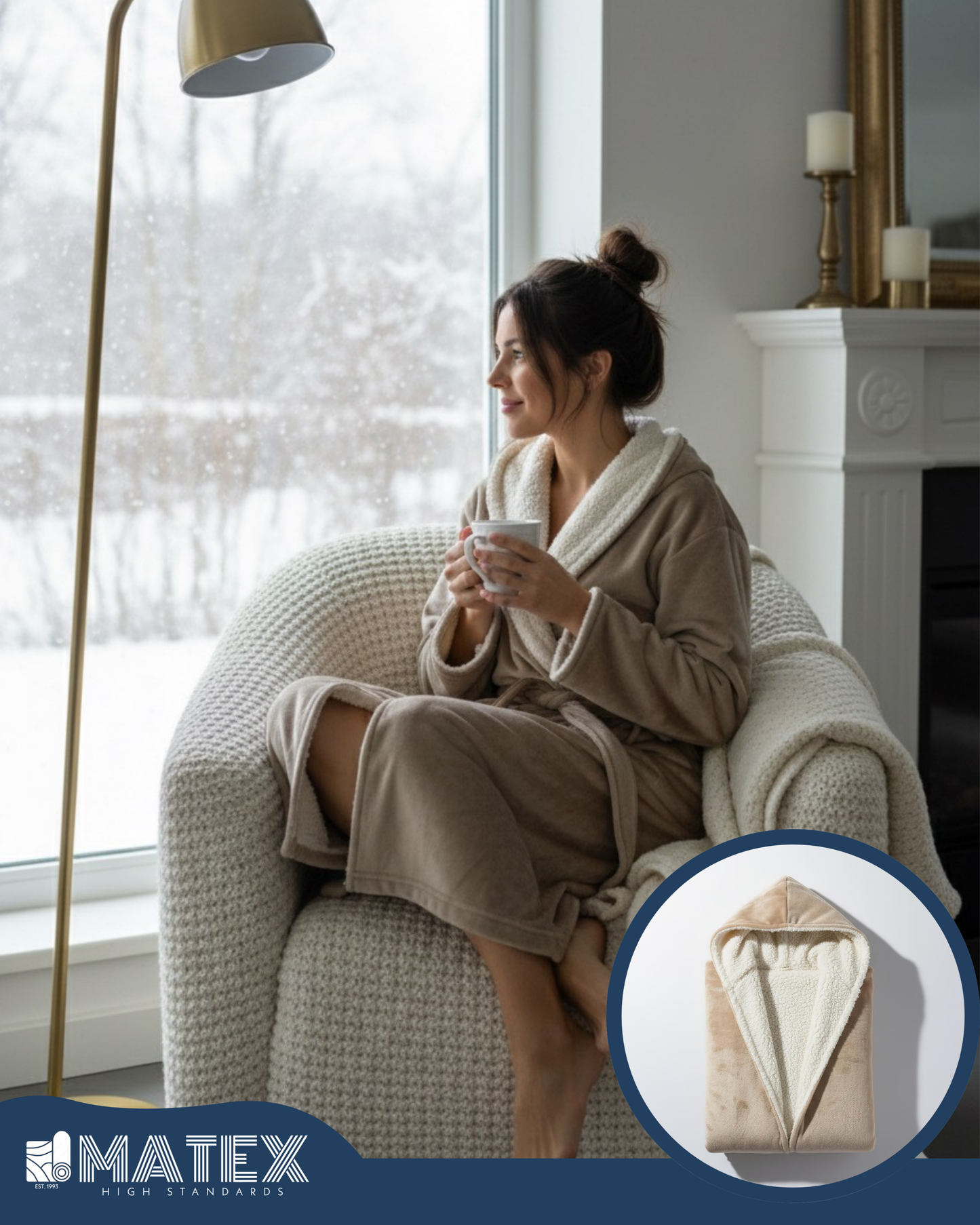 UltraPlush Sherpa Bathrobe Short Robe