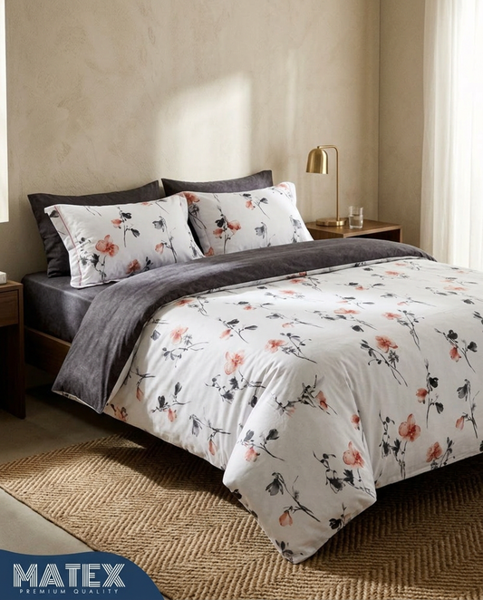 DramaticFlower Bed Set 100% Cotton 220TC