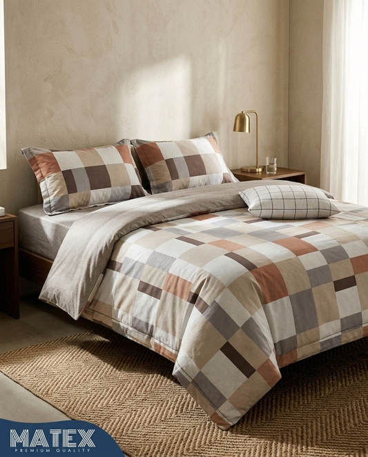 Rigid Stone Bed Set 100% Cotton 220TC