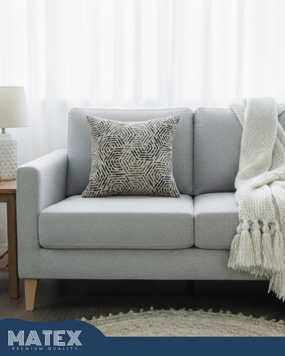 Boho Greige Pattern Decor Cushion 45x45cm