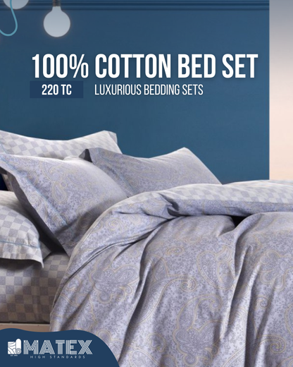 Asabella Italian Bed Set 100% Cotton 180TC