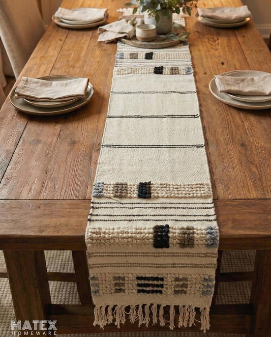 Indian Pattern Table Runner - 35x172 cm
