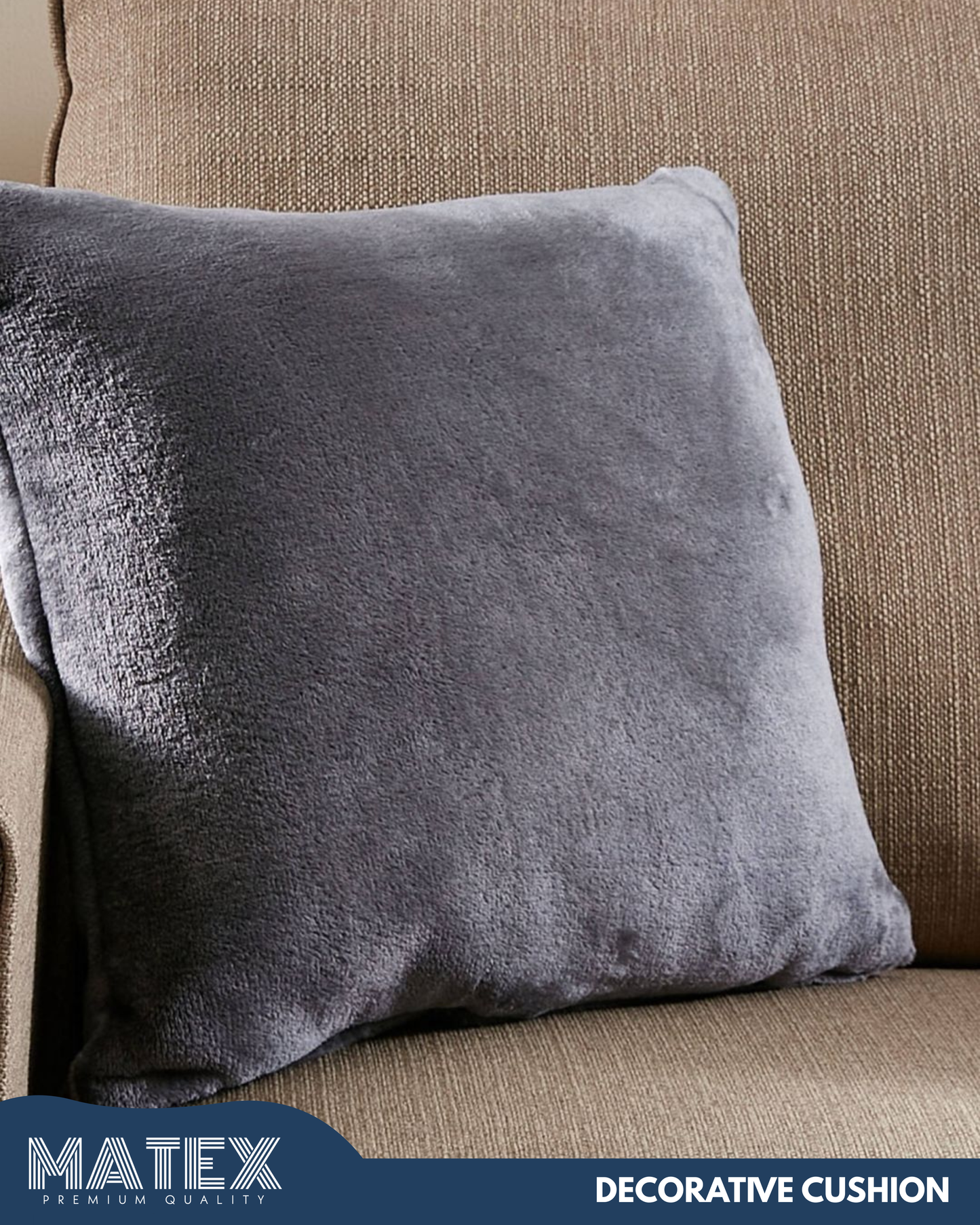 Cozy Warm Grey Filled Cushion 45x45cm