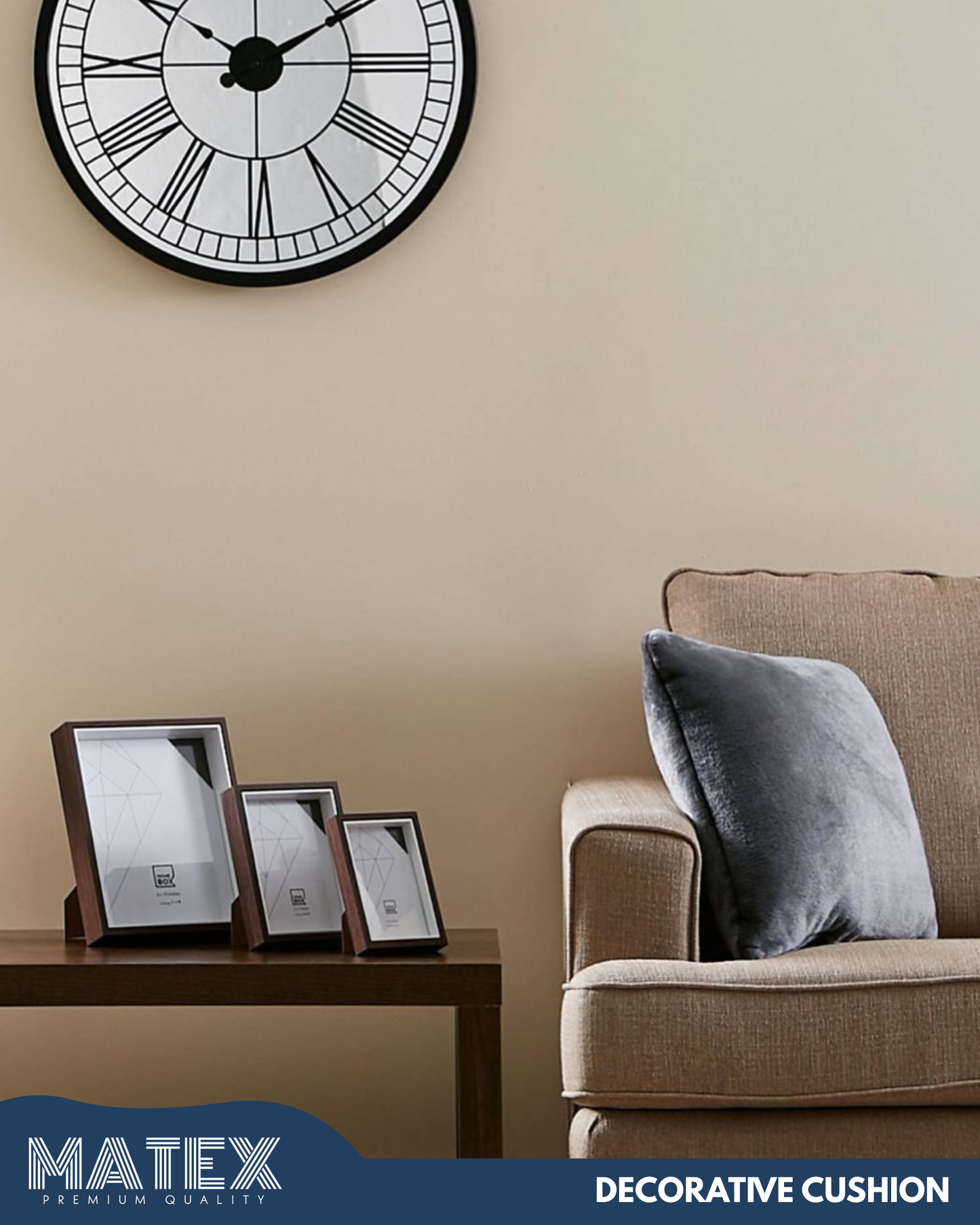 Cozy Warm Grey Filled Cushion 45x45cm