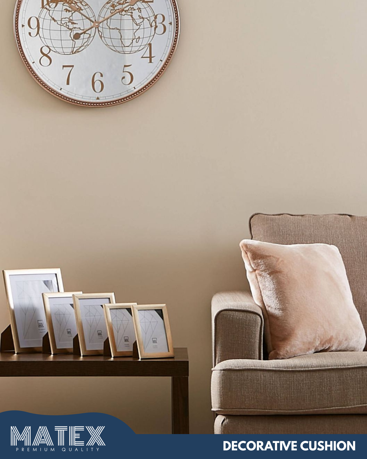 Cozy Warm Dusty Filled Cushion 45x45cm