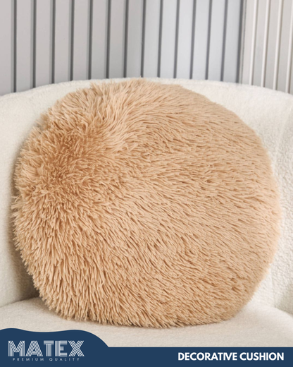 Plush Bun Filled Dusty Cushion 45cm