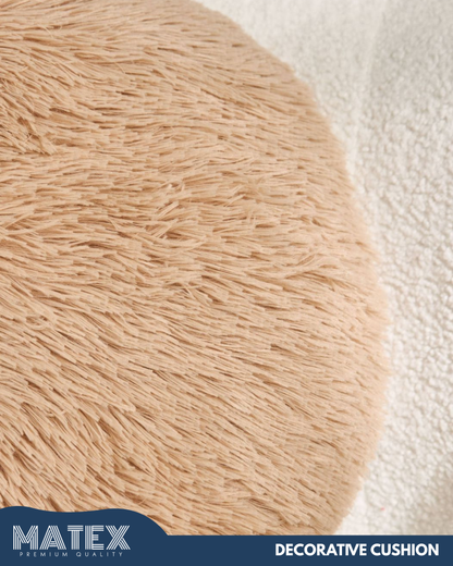 Plush Bun Filled Dusty Cushion 45cm