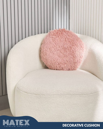 Plush Bun Pink Filled Dusty Cushion 45cm