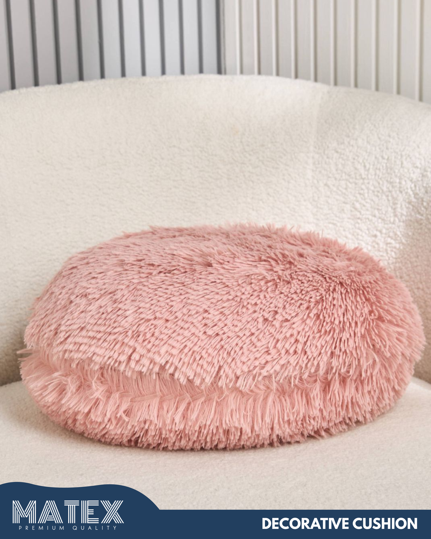 Plush Bun Pink Filled Dusty Cushion 45cm