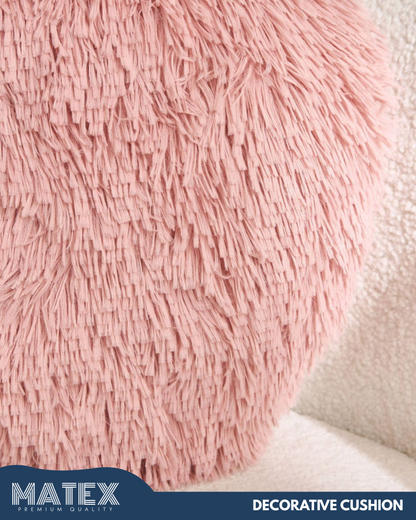 Plush Bun Pink Filled Dusty Cushion 45cm