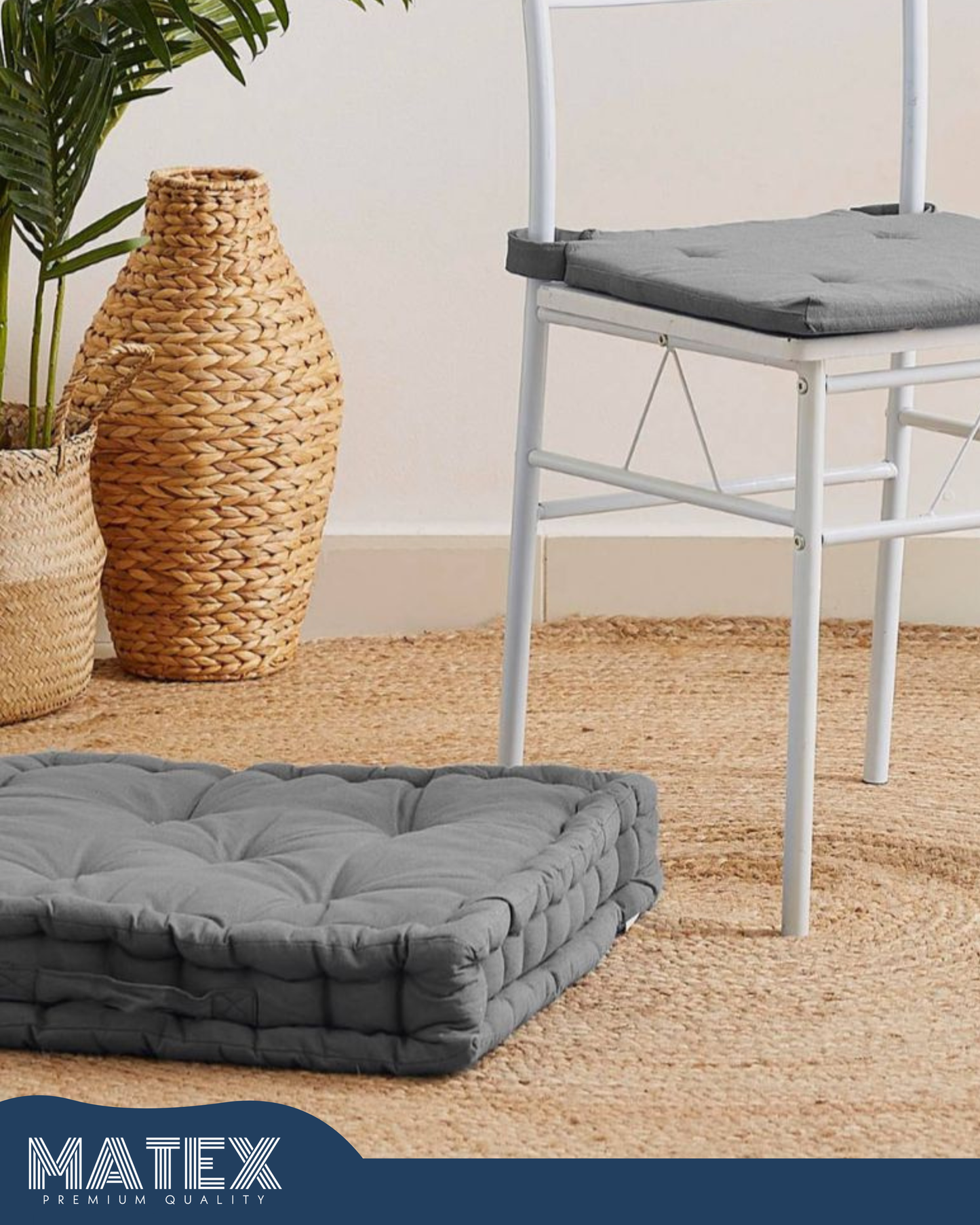 Solid Floor Cushion - 50x50 cm