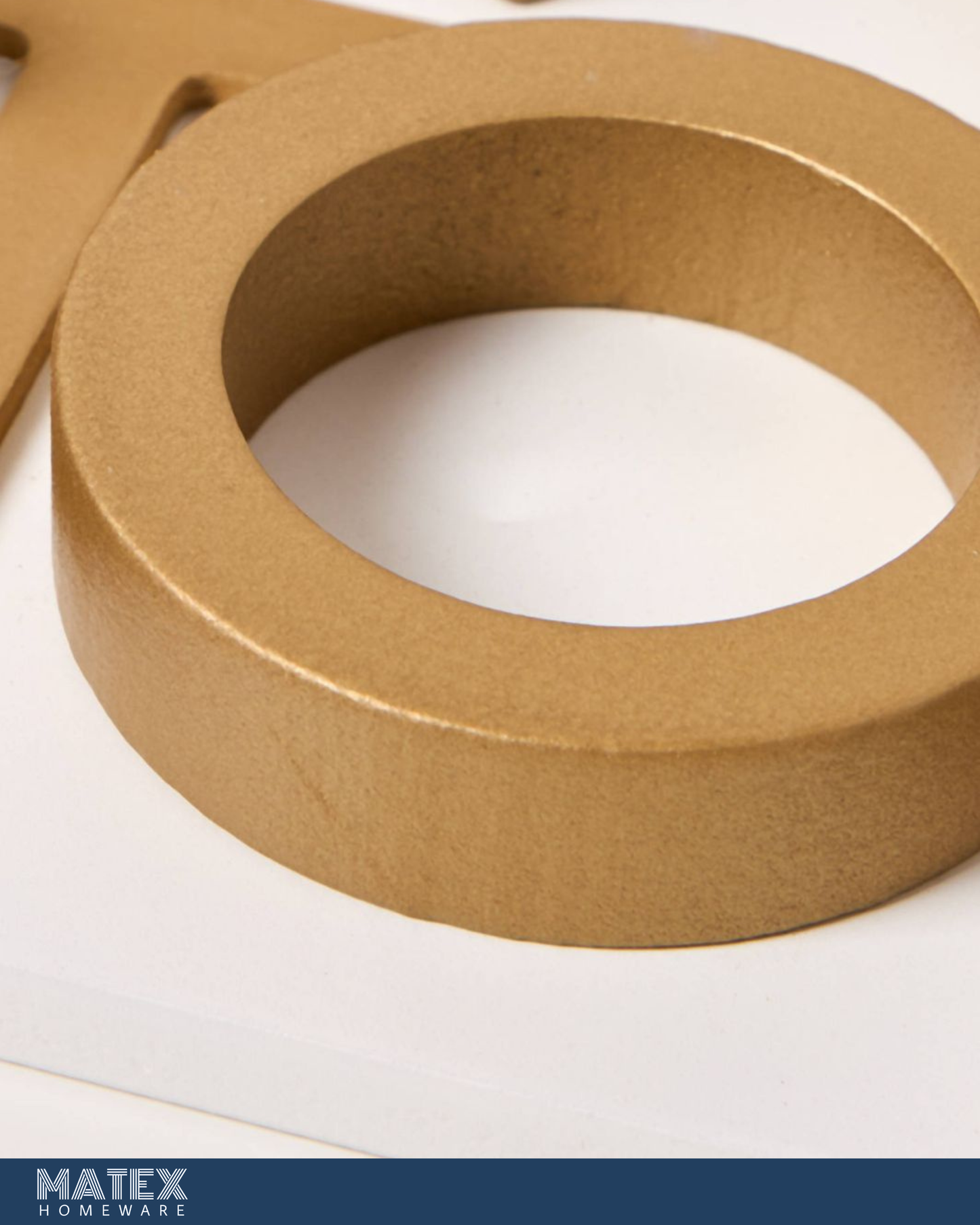 Decorative XOX Game Decorative Set - 24x24 cm Colour: Gold