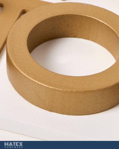 Decorative XOX Game Decorative Set - 24x24 cm Colour: Gold