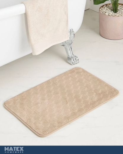 Honeycomb Embossed Bathmat - 70x45 cm
Colour: Brown