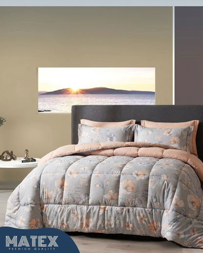 FlowerGarden Cotton All-Season Comforter Set