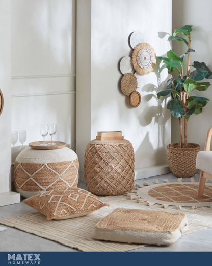 Terreno Jute Cotton Dhurrie - 110x160cm