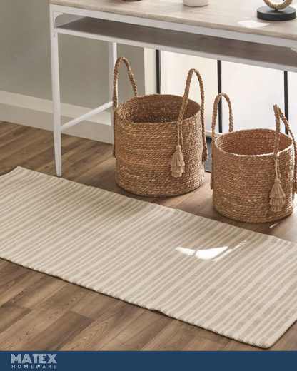Terreno Jute Cotton Dhurrie - 60x150cm