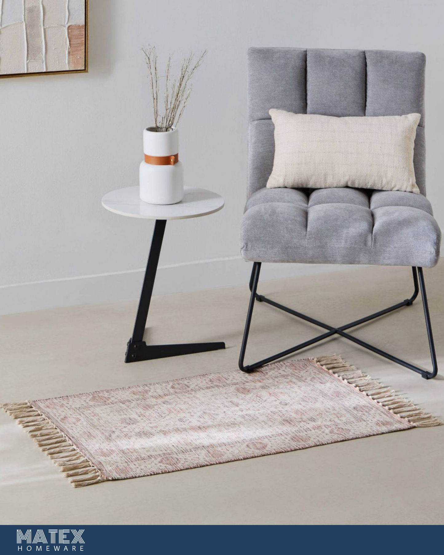 Handmade Printed Dhurrie - 60x90 cm