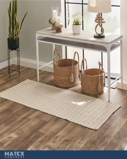 Terreno Jute Cotton Dhurrie - 60x150cm