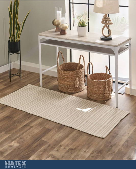 Terreno Jute Cotton Dhurrie - 60x150cm