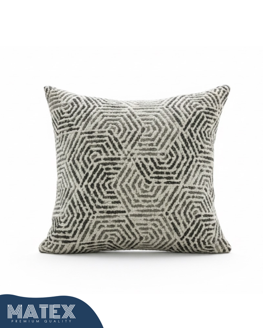 Boho Greige Pattern Decor Cushion 45x45cm