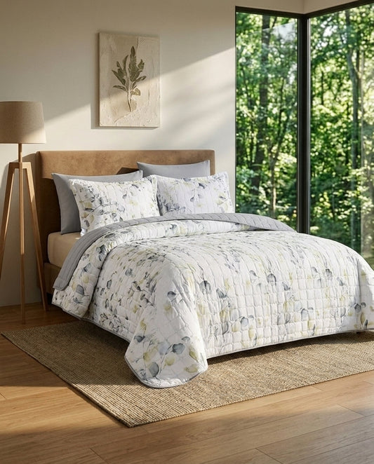 King Size Eucalyptus Mist Bedspread (4pcs)
