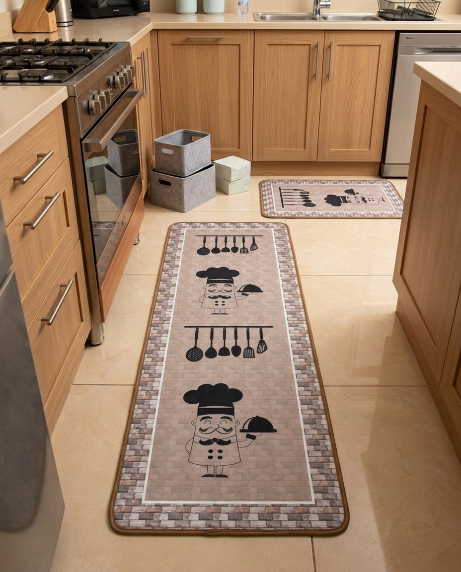 Super Cheif Kitchen Rug Set (2pcs)