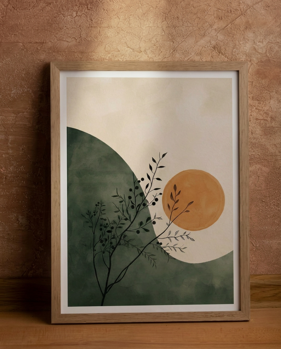 MATEX Framed Wall Art – Sage Horizon
