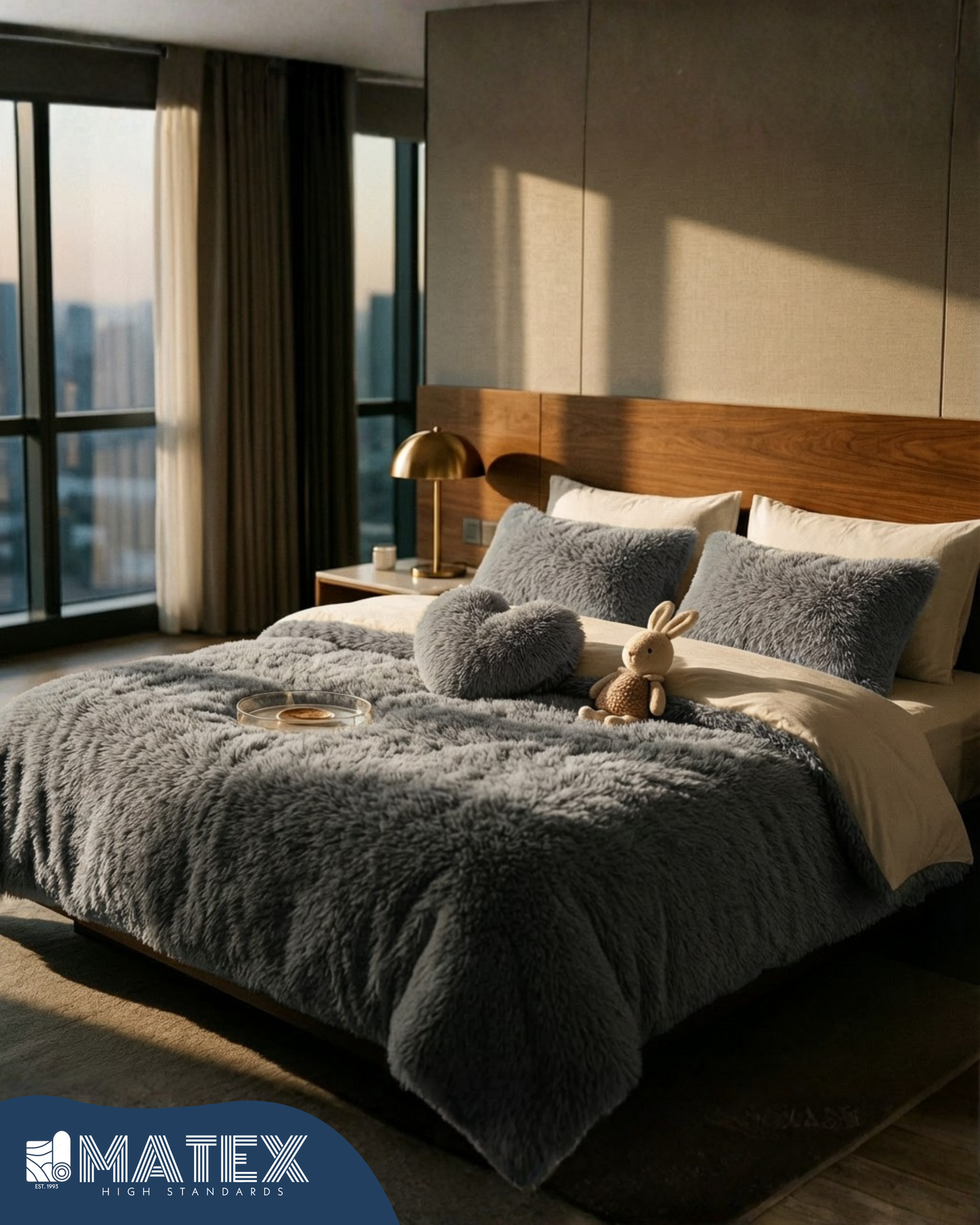 Single Cloud NardoGray FluffyLuxe Comforter (2pcs)