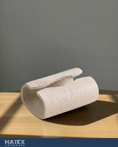 Travertine Flow Tissue Box