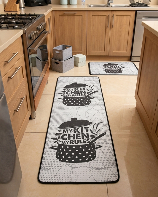 Kitchen Rules Rug Set (2pcs)