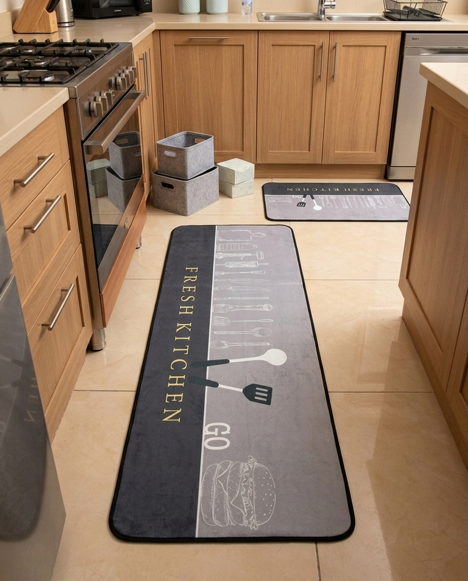 Fresh Kitchen Rug Set (2pcs)