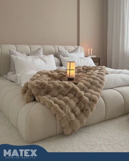 CuddleCloud™ – Luxe Bubble Fur Blanket