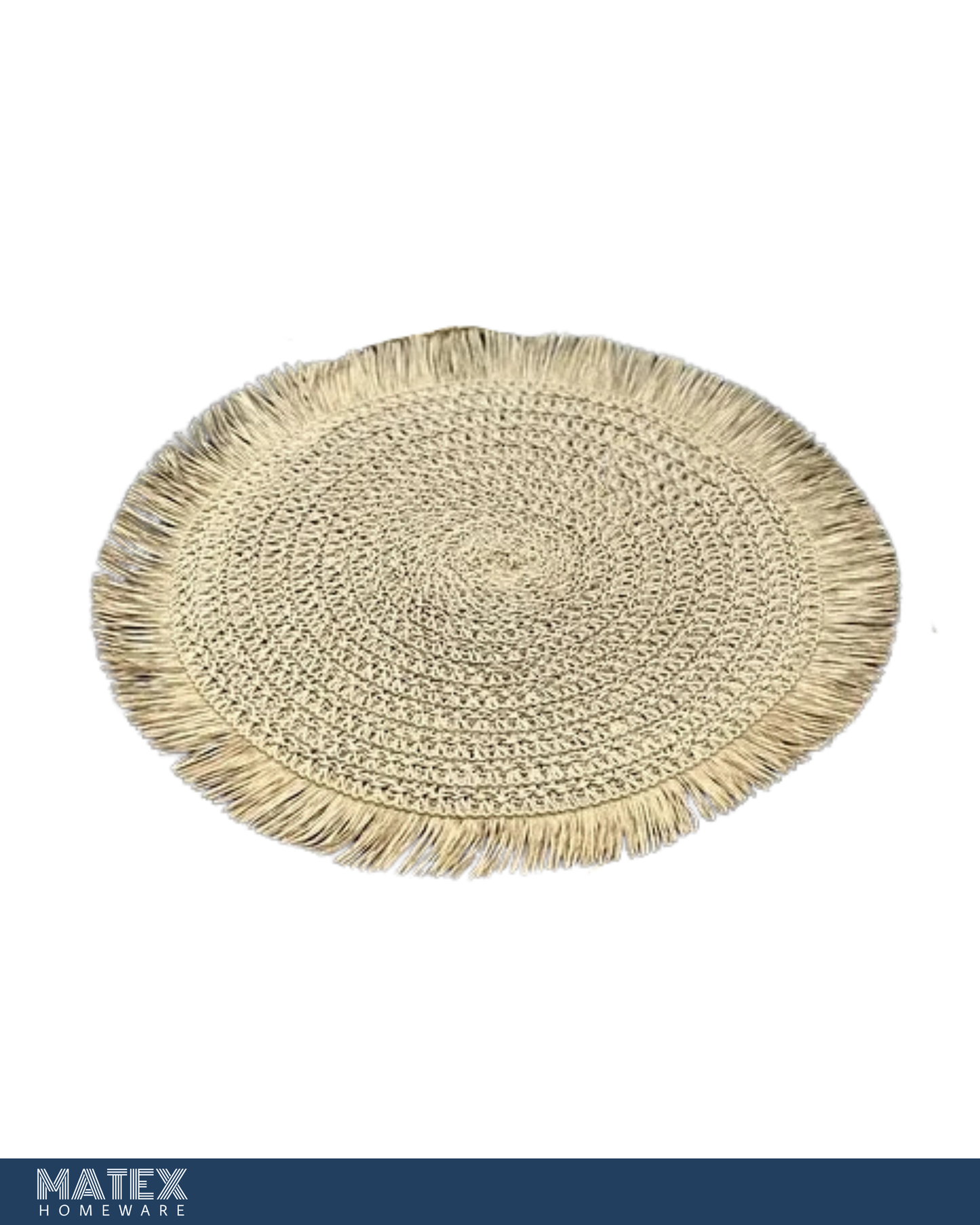 Natural Grass Woven Placemat with Tassel B
