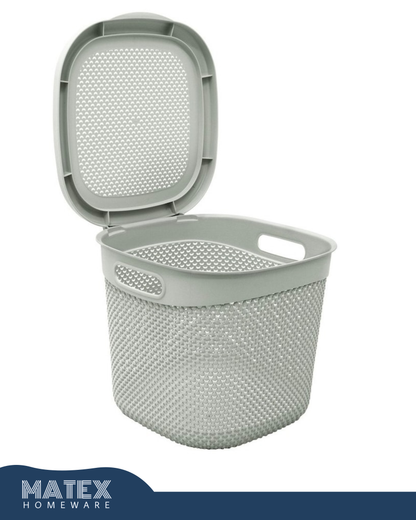 Storage Square Basket - With Lid 15 Liters