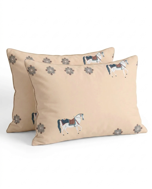 Arabian Heritage Premium 220TC Cotton Pillow Case - 2 Pack