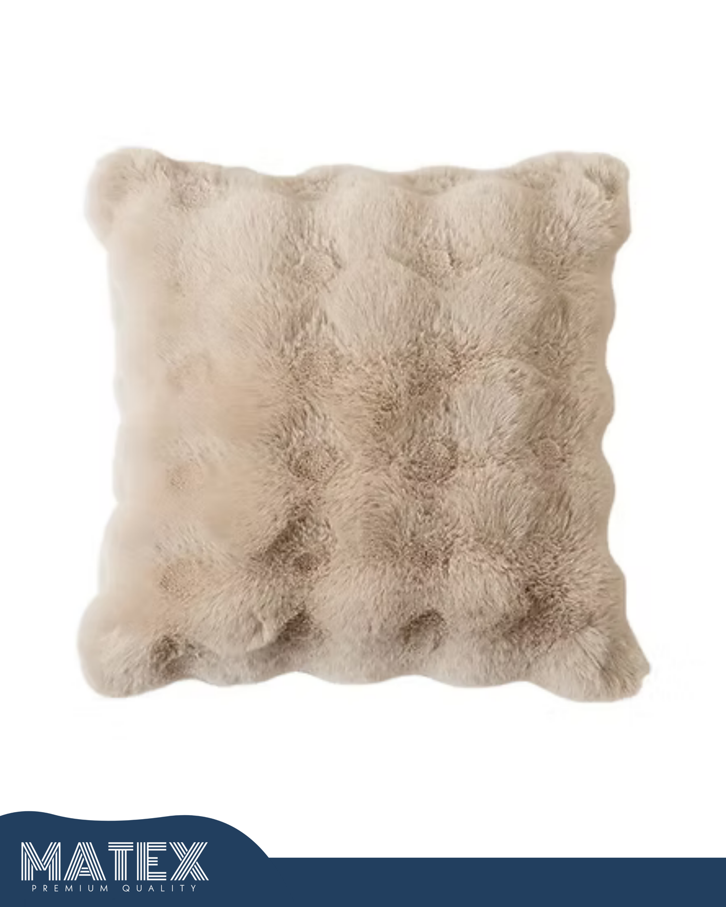 PlushWave Creamy Beige Cushion 45x45cm
