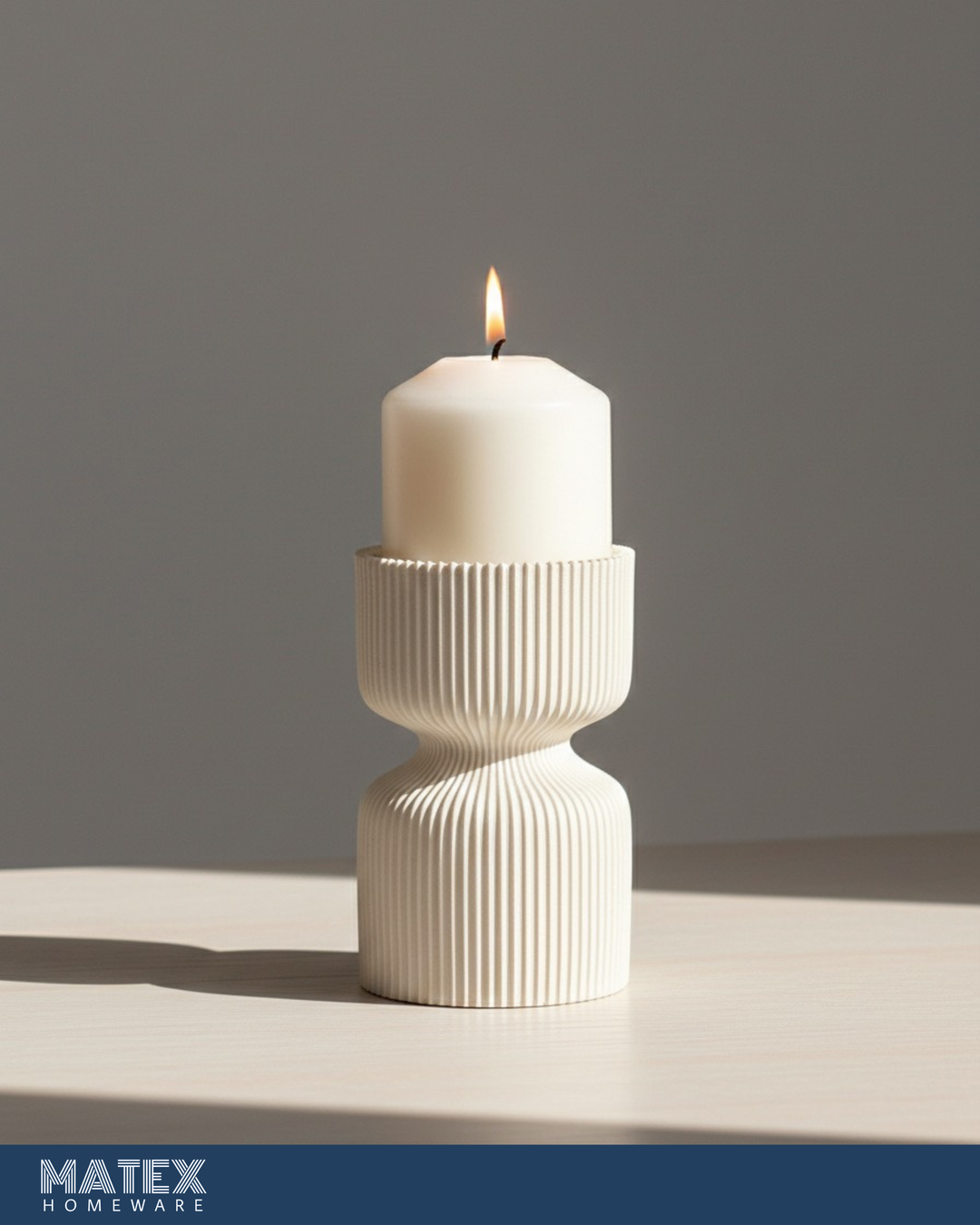 Resin Elephant Pillar Candleholder