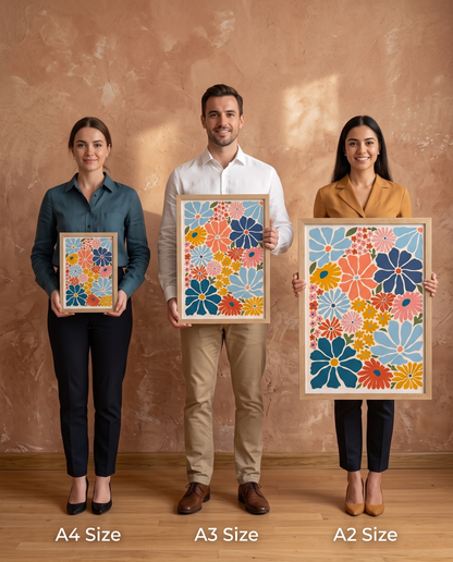 Wood Framed Wall Art – Bloom Mosaic