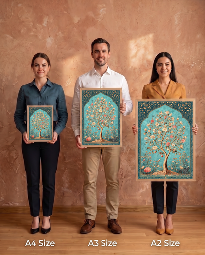 Wood Framed Wall Art – Sacred Blossom Tree